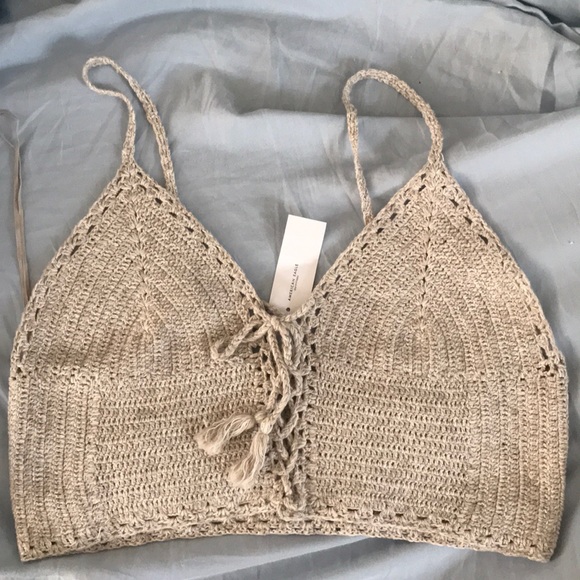 American Eagle Outfitters Tops - American Eagle Crochet Crop Top